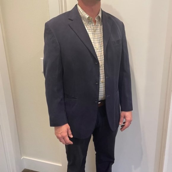 Men's Oscar de la Renta Sports Coat - Blue - Size 42R - Picture 1 of 9